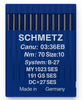 Schmetz B27 SES Size 70 light ball point industrial sewing machine needles pack of 10