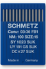 Schmetz B27 SUK Size 100 medium ball point industrial sewing machine needles pack of 10
