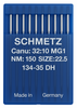 Schmetz 134-35 DH Size 150 industrial sewing machine needles pack of 10 with half triangular cutting point for leather and heavy upholstery fabrics