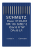 Schmetz 135x16 NRTW LR Size 110 industrial sewing machine needles pack of 10 for leather and upholstery