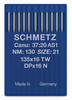 Schmetz 135x16 NTW LL Size 130 industrial sewing machine needles pack of 10 for leather and upholstery
