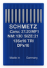 Schmetz 135x16 TRI D Size 130 industrial sewing machine needles pack of 10 for leather and upholstery