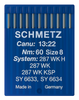 Schmetz 287WKH Size 60 industrial sewing machine needles pack of 10 for lightweight fabrics and fine stitching
