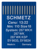 Schmetz 287WKH Size 110 industrial sewing machine needles pack of 10 for heavy fabrics and upholstery