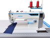 Jack F6 direct drive industrial lockstitch sewing machine complete with table stand and LED light