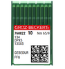 Groz Beckert 134FFG SES GEBEDUR NM 65 Size 9 Titanium Coated Light Ball Point Sewing Needles. Groz Beckert 134FFG SES GEBEDUR NM 65 Size 9 Titanium Coated Light Ball Point Sewing Needles.