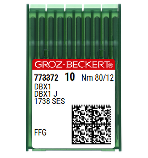 Groz Beckert 16X231 FFG SES Size 12 Sewing Machine Needles – Light Ball Point for Knits & Woven Fabrics – Pack of 10 Groz Beckert 16X231 FFG SES Size 12 Sewing Machine Needles – Light Ball Point for Knits & Woven Fabrics – Pack of 10
