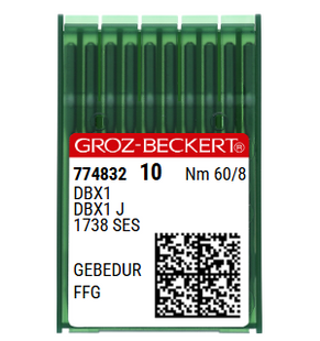 Groz Beckert 16X231FFG GEBEDUR NM 60 / Size 8 Light Ball Point Sewing Machine Needles – Pack of 10 Groz Beckert 16X231FFG GEBEDUR NM 60 / Size 8 Light Ball Point Sewing Machine Needles – Pack of 10