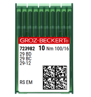 Groz Beckert 29-12 NM 100 Size 16 Blindstitch Sewing Machine Needles – Pack of 10 Groz Beckert 29-12 NM 100 Size 16 Blindstitch Sewing Machine Needles – Pack of 10