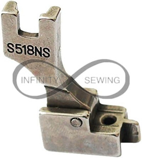 Invisible Zip Foot with Guide, tailored for industrial sewing machines. Ideal for discreetly integrating zippers into garment seams, this foot ensures professional-quality results. Invisible Zip Foot with Guide, tailored for industrial sewing machines. Ideal for discreetly integrating zippers into garment seams, this foot ensures professional-quality results.