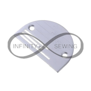Sewing machine needle plate Model E20 with 2mm needle hole - genuine replacement part. Sewing machine needle plate Model E20 with 2mm needle hole - genuine replacement part.