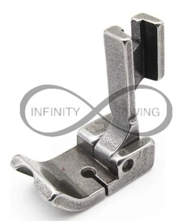 Industrial Sewing Machine Single Piping Foot P69HL 1/8", highlighting its precision engineering and durable construction. Industrial Sewing Machine Single Piping Foot P69HL 1/8", highlighting its precision engineering and durable construction.
