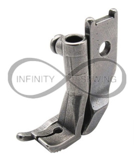 Dual-function outside and inside zipper foot for Pfaff 145 machines. This specialized foot offers precise control for stitching along the edge of zippers and piping, ensuring professional-looking results on industrial sewing projects. Dual-function outside and inside zipper foot for Pfaff 145 machines. This specialized foot offers precise control for stitching along the edge of zippers and piping, ensuring professional-looking results on industrial sewing projects.