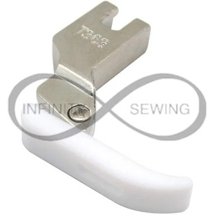 Teflon Narrow Zipper Foot (Part Number: T363) designed for industrial sewing machines. Its sleek design and Teflon-coated surface are visible, ensuring smooth and effortless stitching on various materials. Teflon Narrow Zipper Foot (Part Number: T363) designed for industrial sewing machines. Its sleek design and Teflon-coated surface are visible, ensuring smooth and effortless stitching on various materials.