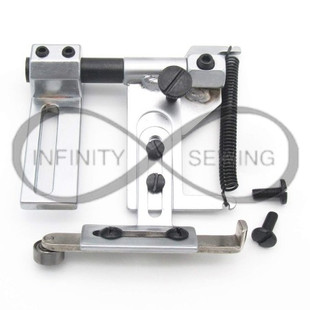 Industrial sewing machine adjustable suspend seam guide. Crafted for stability and accuracy, it attaches seamlessly to the upper body, ensuring smooth material movement. Industrial sewing machine adjustable suspend seam guide. Crafted for stability and accuracy, it attaches seamlessly to the upper body, ensuring smooth material movement.