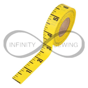 ATM-36-LR adhesive-backed tape measure roll, containing 21 convenient 1-yard (36 inches) tape measures.