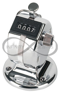 UDC Tally Counter, featuring a sturdy metal base for stability. Whether mounted on a table, clipboard, or held in hand, this versatile counter ensures accurate counts up to 9999, with a convenient quick reset knob for easy operation.