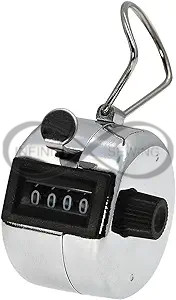 UHC Handheld Tally Counter, offering effortless tallying up to 9999. With its convenient quick reset knob.