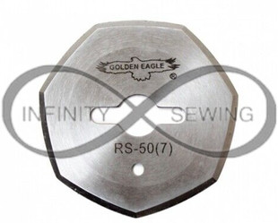 KM RS-50 (7) 7-sided knife blade, meticulously designed for optimal performance. Crafted with dimensions of 48x10.0x1.050mm, this blade ensures durability and accuracy.