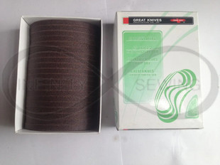 181C2-2 Golden Eagle Abrasive Bands, meticulously crafted for models 627X and 629X straight knife cutting machines. This box contains 100 bands, each featuring a medium 100 grit.