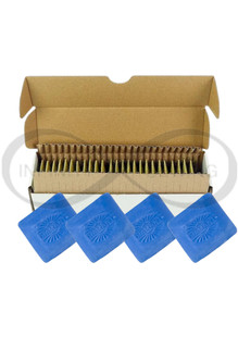 CH25B Blue Tailors Chalk, a comprehensive set of 25 chalk pieces conveniently packed in a box. Perfect for marking fabrics, this vibrant blue chalk ensures clear and accurate lines