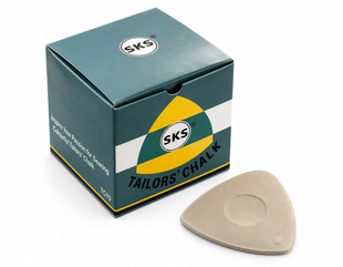 CH10W SKS white triangular tailors chalk box of 10 for professional fabric marking