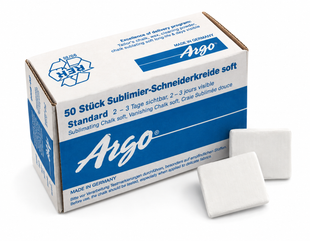 Argo disappearing tailors chalk soft sublimating fabric marking chalk box of 50