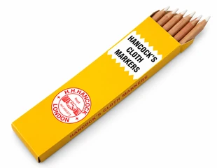Hancock white chalk marker pencils pack of 10 for professional fabric marking and tailoring