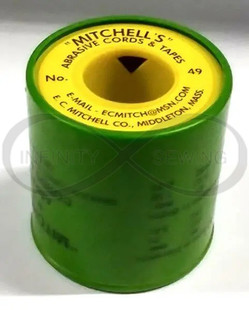 Mitchell's 49 Abrasive Cord. This 2.08mm aluminum oxide cord, featuring a grain of 120, comes on a 15-meter spool, perfect for detailed work in hard-to-reach areas, making it ideal for luthiers, jewelers, and craft makers.