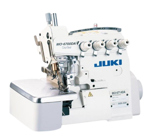 JUKI MO-6716DA-FF6-40H in action – a semi-dry head, high-speed 5-thread overlock sewing machine perfect for medium to heavy-weight fabrics. Featuring advanced dry-head technology, this machine ensures oil-free operation, preventing stains and delivering pristine seam quality. JUKI MO-6716DA-FF6-40H in action – a semi-dry head, high-speed 5-thread overlock sewing machine perfect for medium to heavy-weight fabrics. Featuring advanced dry-head technology, this machine ensures oil-free operation, preventing stains and delivering pristine seam quality.