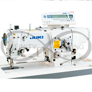 Juki LZ-2284A-T-00 with this detailed view of the machine’s control panel and tape attaching function. This image illustrates how easily operators can manage the machine’s advanced features, including the intuitive needle-throw pattern switch for transitioning between standard and 3-step zigzag stitching. Juki LZ-2284A-T-00 with this detailed view of the machine’s control panel and tape attaching function. This image illustrates how easily operators can manage the machine’s advanced features, including the intuitive needle-throw pattern switch for transitioning between standard and 3-step zigzag stitching.