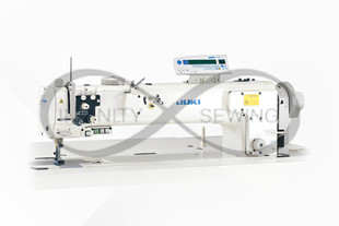 Juki LU-2266N-SDSB70B, this image captures the full setup of the 2-needle long-arm sewing machine. Ideal for heavy-duty applications, this machine features a 650mm arm-to-needle distance, making it perfect for large-scale projects like car seats and furniture. Juki LU-2266N-SDSB70B, this image captures the full setup of the 2-needle long-arm sewing machine. Ideal for heavy-duty applications, this machine features a 650mm arm-to-needle distance, making it perfect for large-scale projects like car seats and furniture.