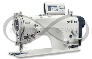 Brother Z-8550B-031 Electronic Direct Drive Zigzag Lock Stitcher, featuring a user-friendly color LCD touch panel. This advanced sewing machine enhances productivity through IoT capabilities and achieves high-quality stitching with electronic control. Brother Z-8550B-031 Electronic Direct Drive Zigzag Lock Stitcher, featuring a user-friendly color LCD touch panel. This advanced sewing machine enhances productivity through IoT capabilities and achieves high-quality stitching with electronic control.