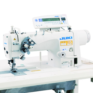 Juki LH-3578A 65mm curtain tape twin needle lockstitch machine head Juki LH-3578A 65mm curtain tape twin needle lockstitch machine head