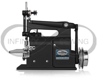 Merrow 18-E, a leading crochet stitch sewing machine renowned for its high-speed capabilities and exceptional stitch quality. Perfectly engineered to deliver a 3/8" to 1/2" flat crochet stitch at speeds up to 1400 SPM, this machine combines traditional hand-sewing precision with modern efficiency.