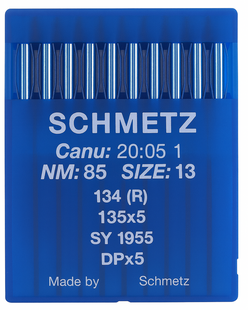 Schmetz 134R Size 85 NM 85 industrial sewing machine needles – pack of 10 Schmetz 134R Size 85 NM 85 industrial sewing machine needles – pack of 10
