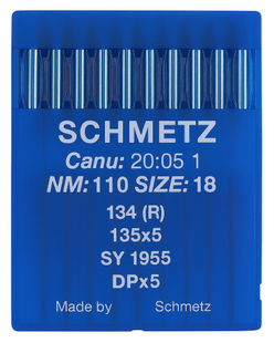 Schmetz 134R Size 110 NM 110 industrial sewing machine needles – pack of 10
