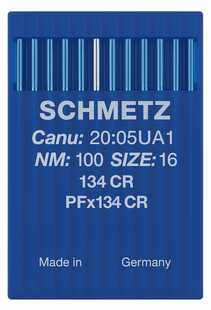 Schmetz 134 CR Size 100 Industrial Sewing Machine Needles Pack of 10 standard round point