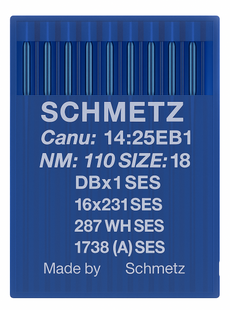 Schmetz 16X231 SES Size 110 Industrial Sewing Machine Needles Pack of 10 Light Ball Point for heavy fabrics Schmetz 16X231 SES Size 110 Industrial Sewing Machine Needles Pack of 10 Light Ball Point for heavy fabrics