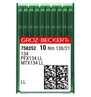 Groz Beckert 134 LL NM 130 Size 21 Leather Twist Point Sewing Machine Needles – Pack of 10 Groz Beckert 134 LL NM 130 Size 21 Leather Twist Point Sewing Machine Needles – Pack of 10