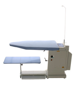 Pressmaster turbo vacuum and heated extra wide ironing table 123cm x 60cm industrial ironing table with 50% extra pressing space commercial heated vacuum ironing board with large surface