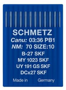 Schmetz B27 SKF Size 70 heavy ball point industrial sewing machine needles pack of 10