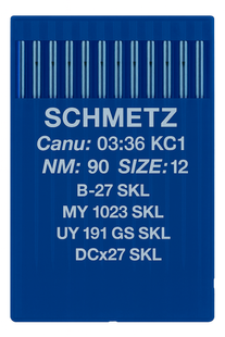 Schmetz B27 SKL Size 80 special ball point industrial sewing machine needles pack of 10