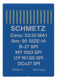 Schmetz B27 SPI Size 90 acute round point industrial sewing machine needles pack of 10