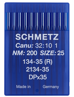 Schmetz 134-35R Size 200 industrial sewing machine needles pack of 10 for heavy-duty lockstitch machines