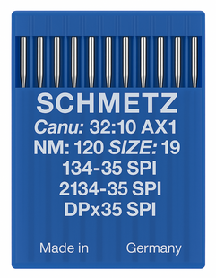 Schmetz 134-35 SPI Size 120 industrial sewing machine needles pack of 10