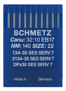 Schmetz 134-35 SES SERV 7 Size 140 industrial sewing machine needles pack of 10