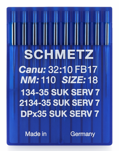 Schmetz 134-35 SUK SERV 7 Size 110 industrial sewing machine needles pack of 10