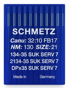 Schmetz 134-35 SUK SERV 7 Size 130 industrial sewing machine needles pack of 10