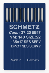 Schmetz 135x17 SES SERV 7 Size 140 industrial sewing machine needles pack of 10 for stretch and elastic fabrics